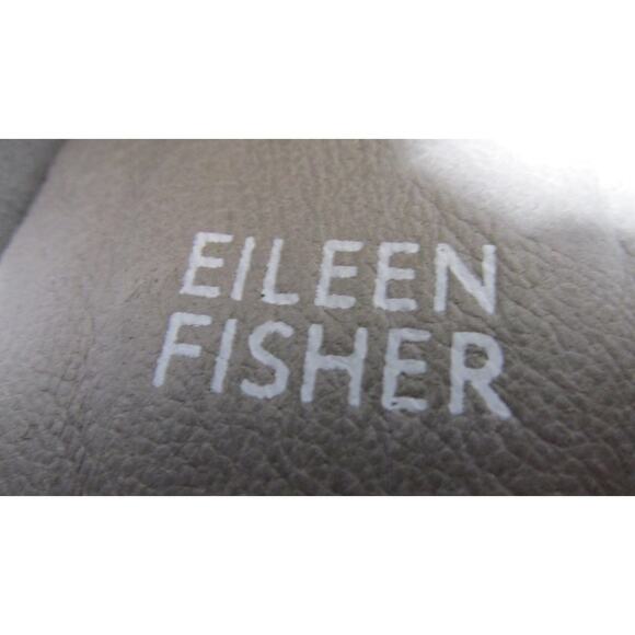 Eileen Fisher Gray Suede Slip On Platform Loafer Size 7 Pull Tab Round Toe NWOB - Picture 8 of 10